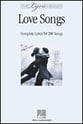 Love Songs-Lyrics Only book cover